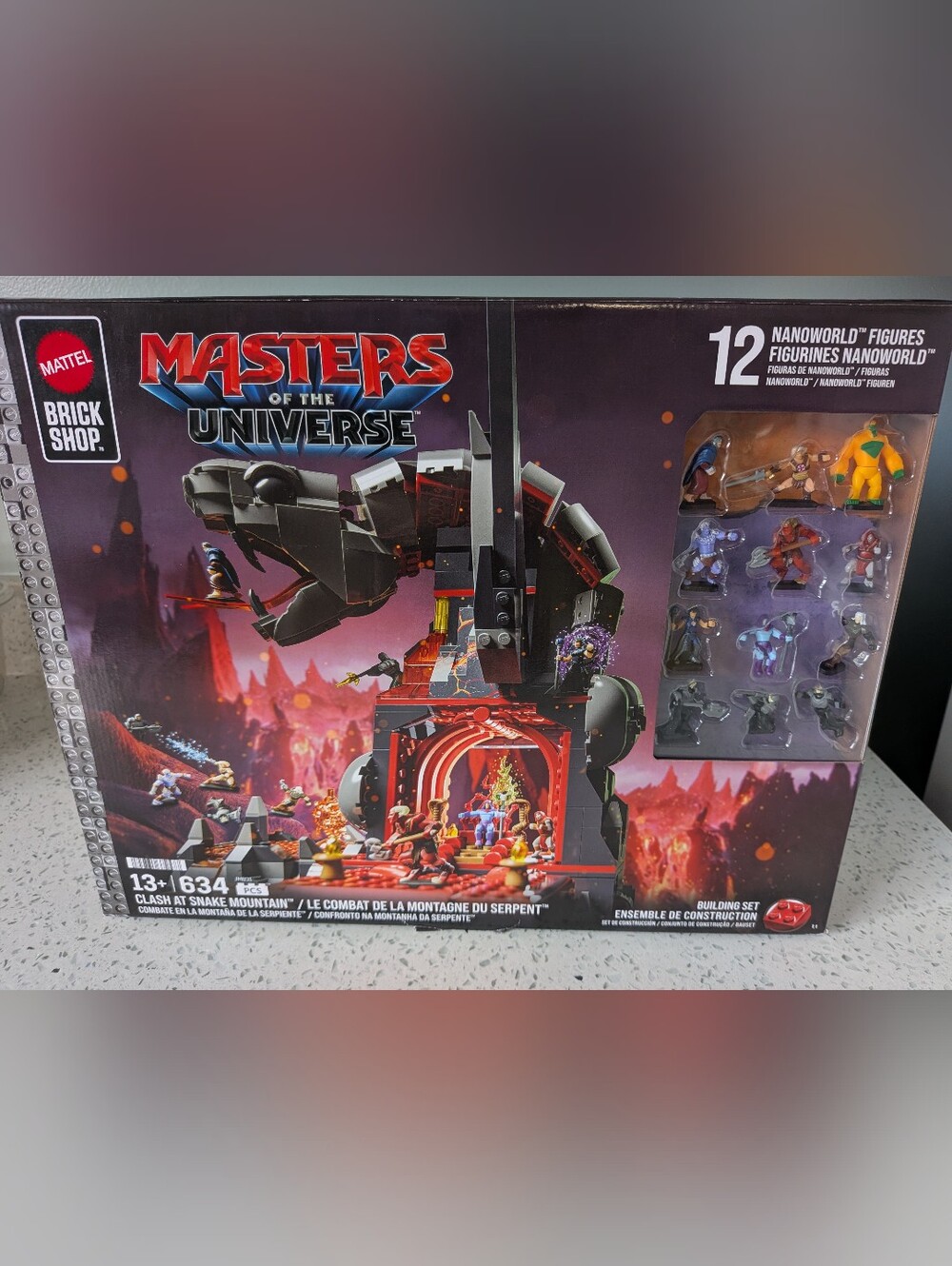 Mattel Brick Shop - Masters Of The Universe - Clash At Snake Mountain - 634 Pcs